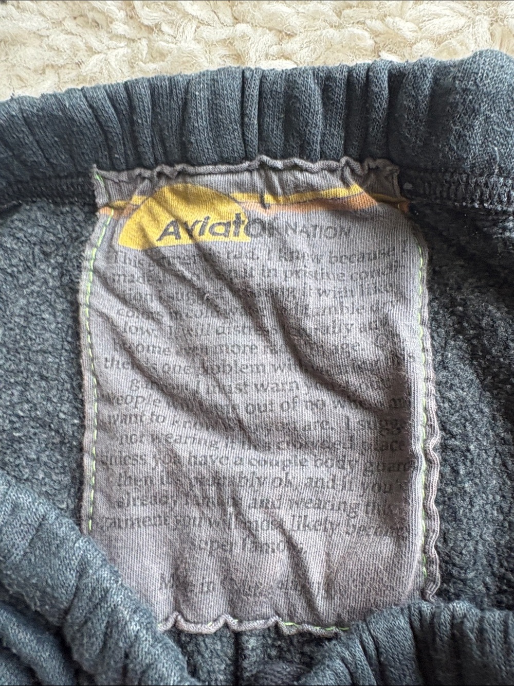Aviator Nation off black women sweatpants with size L - Picture 4 of 4